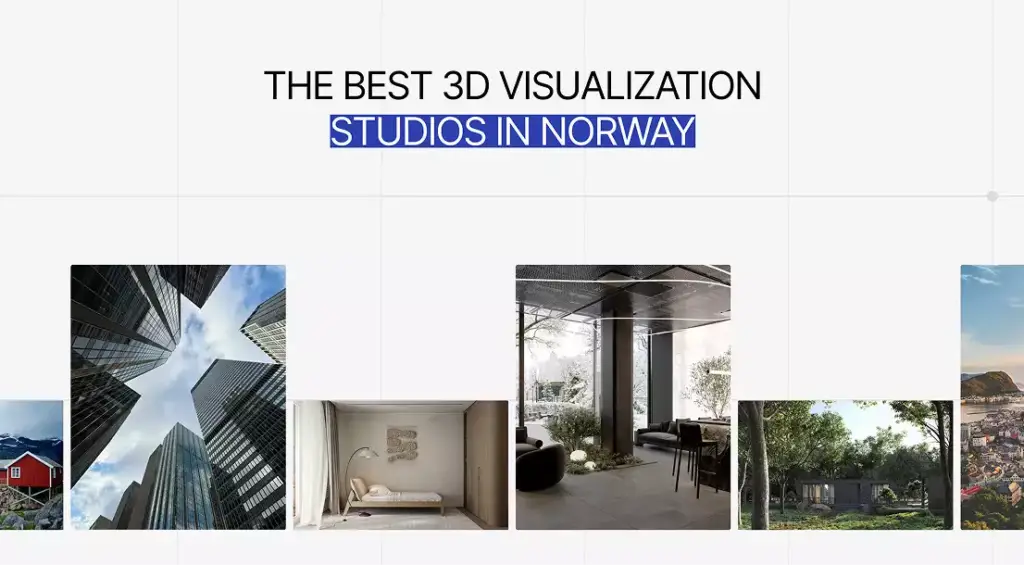 Gallery of architecture renders with title best 3D visualization studios in Norway