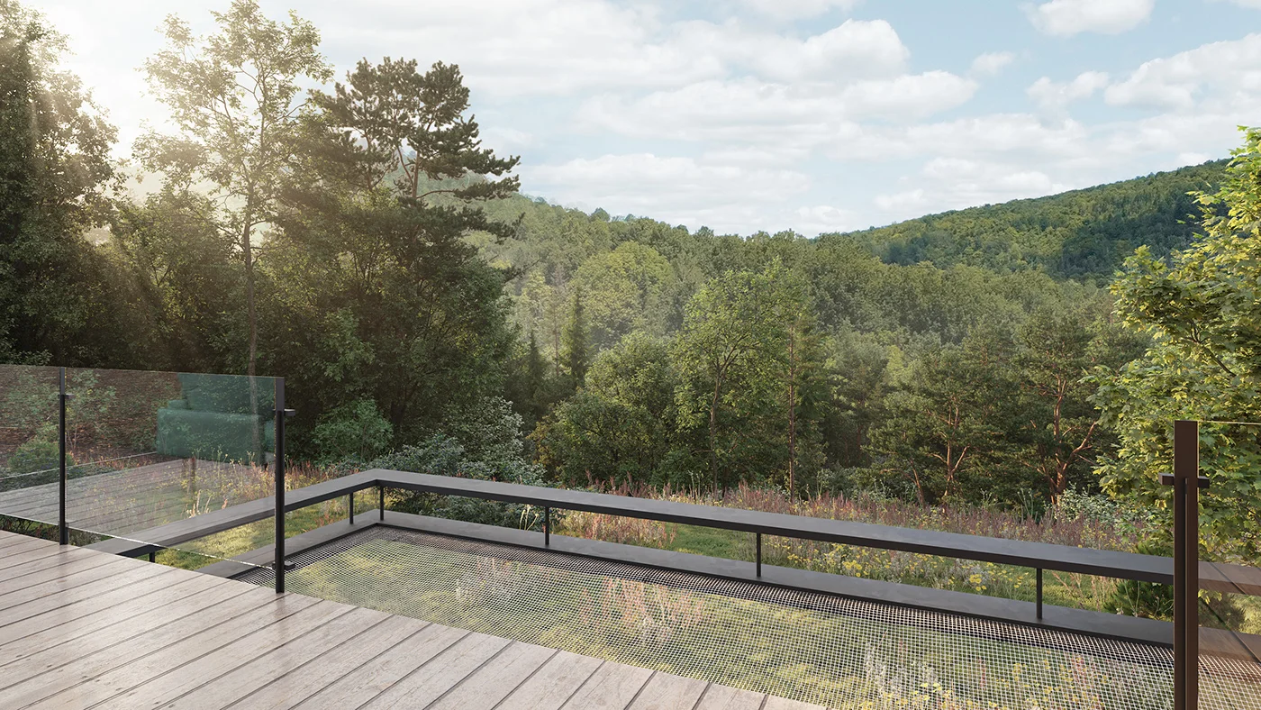 Exterior 3D visualization illustrating architectural rendering quality in Canada