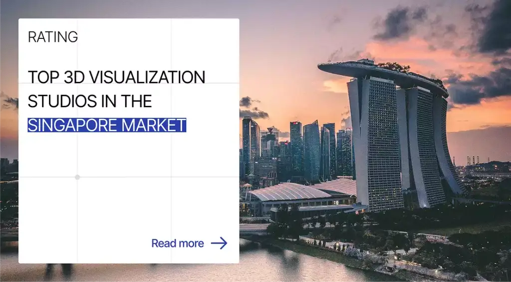 Singapore skyline with Marina Bay Sands, top 3D visualization studios in the Singapore market