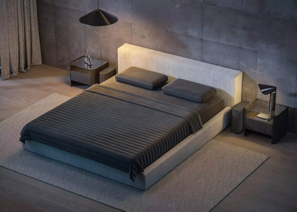 Product-CGI-render van Eight Sleep uit de emotiegedreven campagne van Maverick Frame Studio