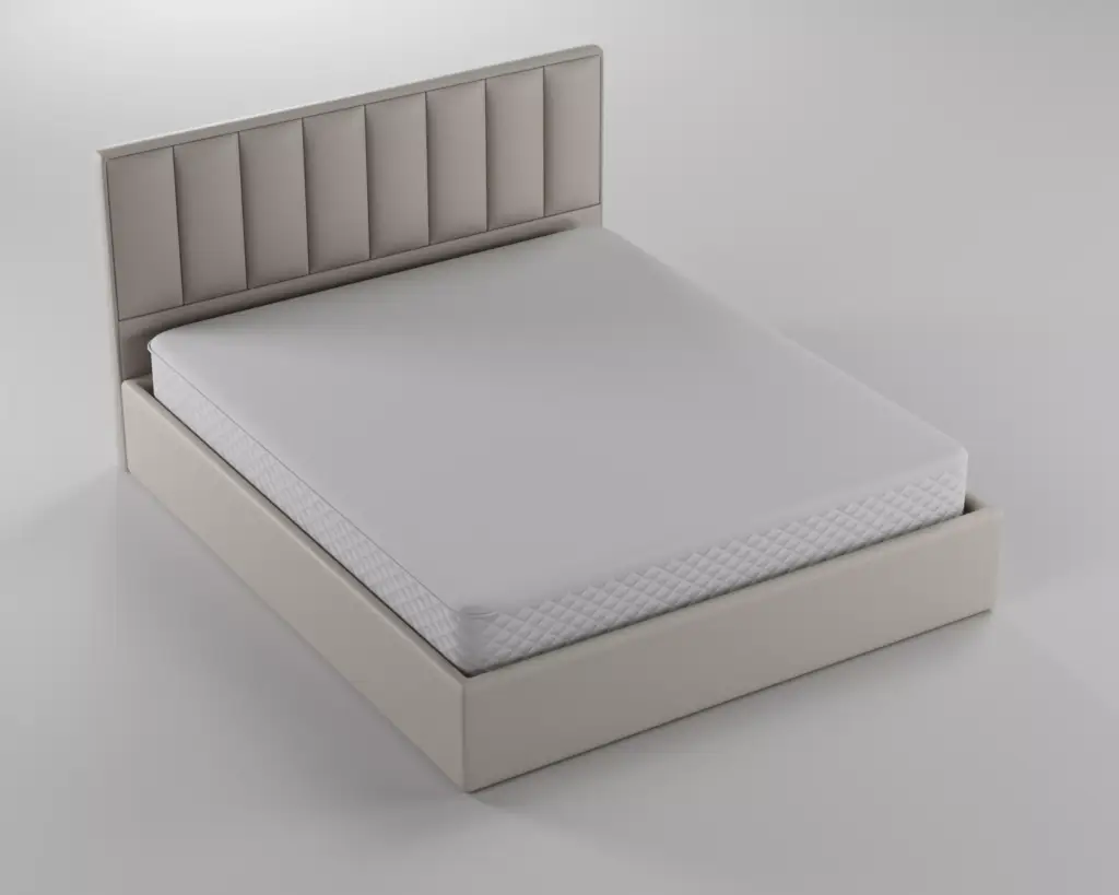 3D-visualisatie van het slimme bed van Eight Sleep uit de emotiegedreven CGI-campagne