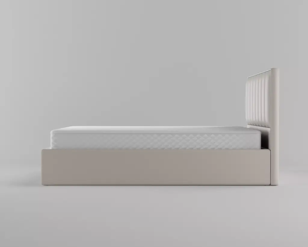 CGI-render van het slimme bed van Eight Sleep, gemaakt voor de conversiegerichte campagne