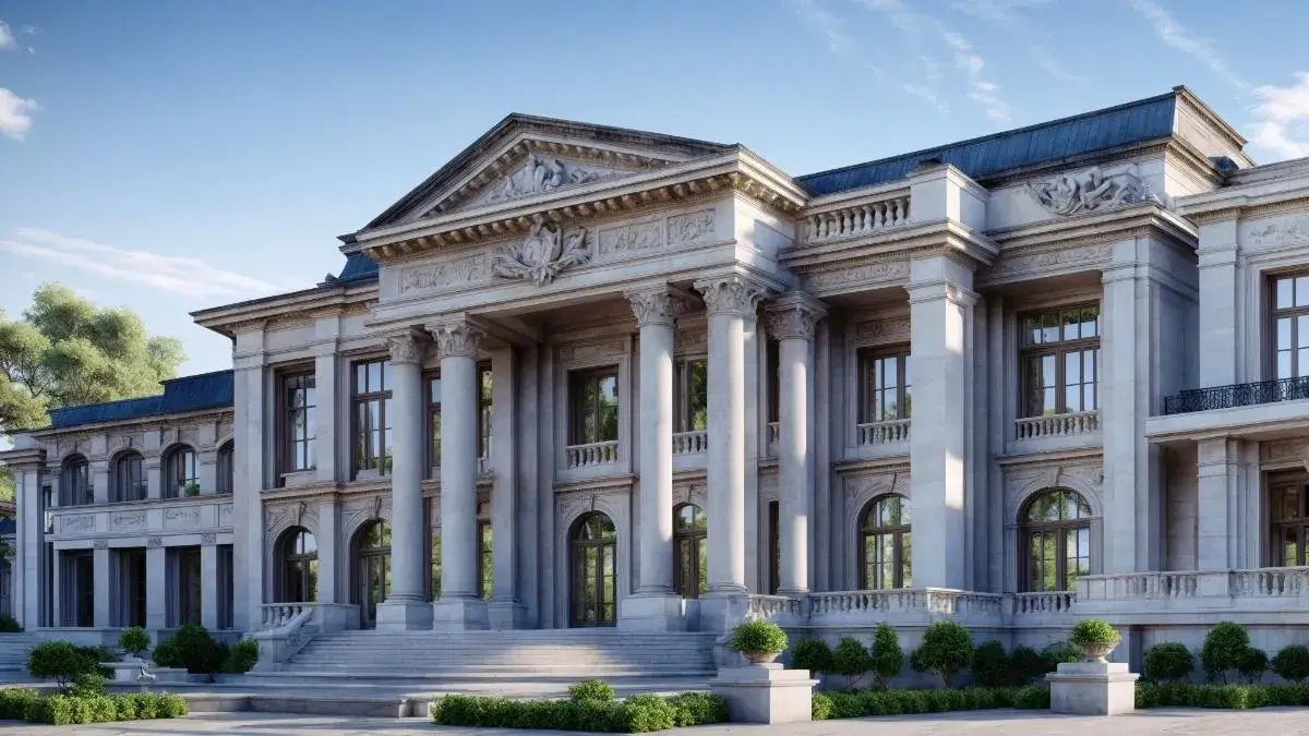 Greek Revival Architecture: The Style That Built Young America Greek Revival style building with tall columns, pediment, and symmetrical white facade