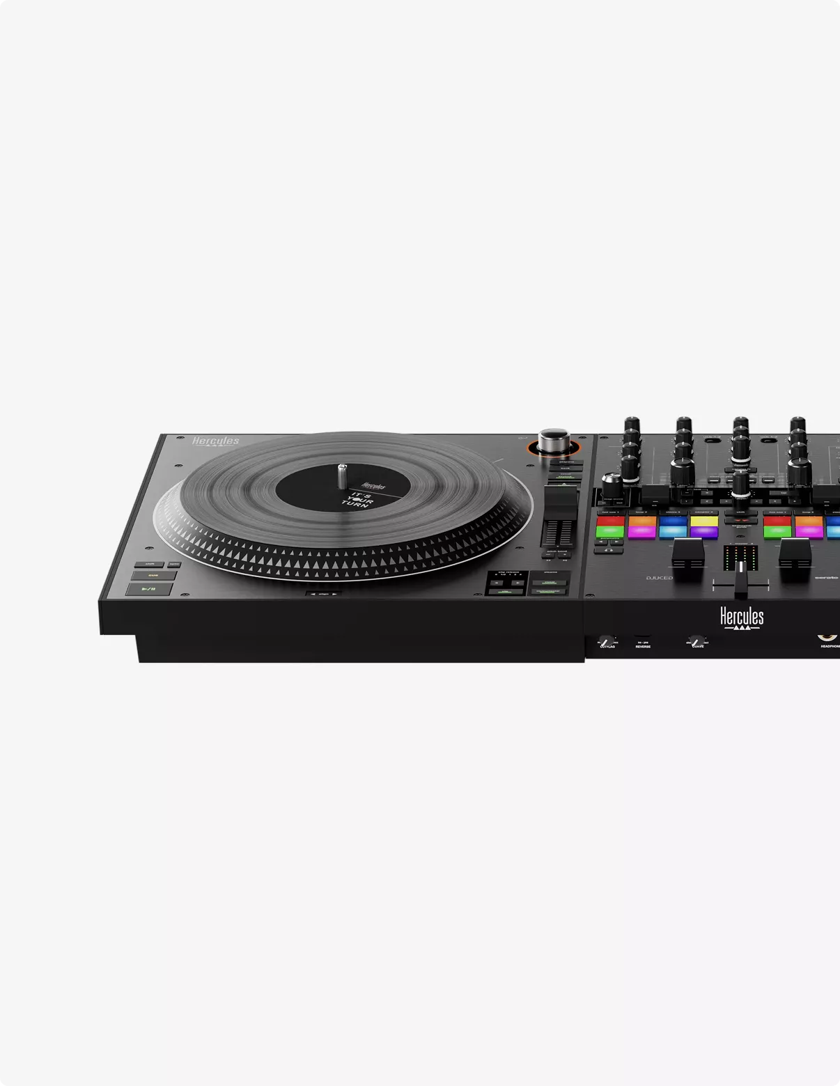 Portfolio 3D-Produktmodellierung: DJ-Controller mit Mixer und Plattenteller