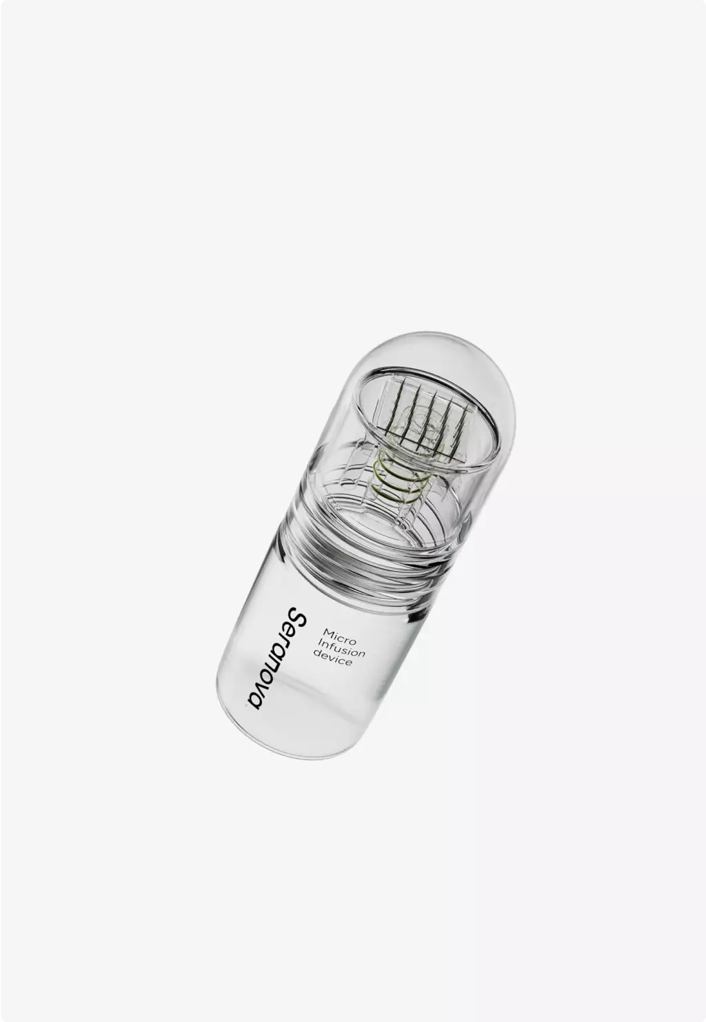 Portfolio 3D-Produktmodellierung: Transparentes Microneedling-Infusionsgerät
