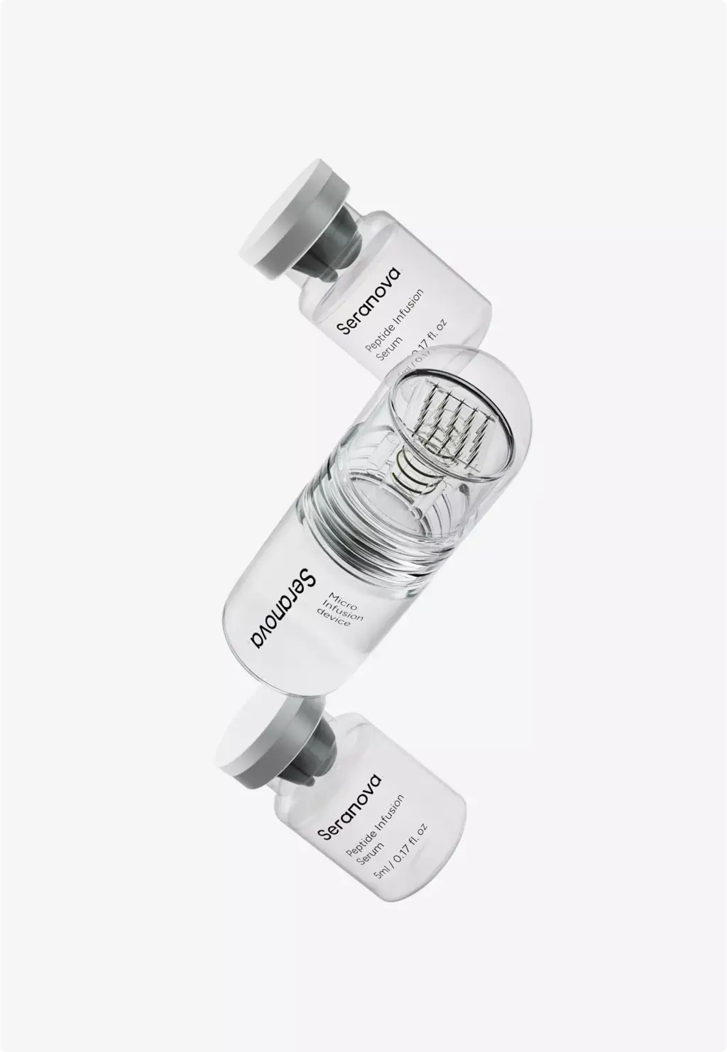 Portfolio 3D-Produktmodellierung: Microneedling-Gerät mit Glasampullen