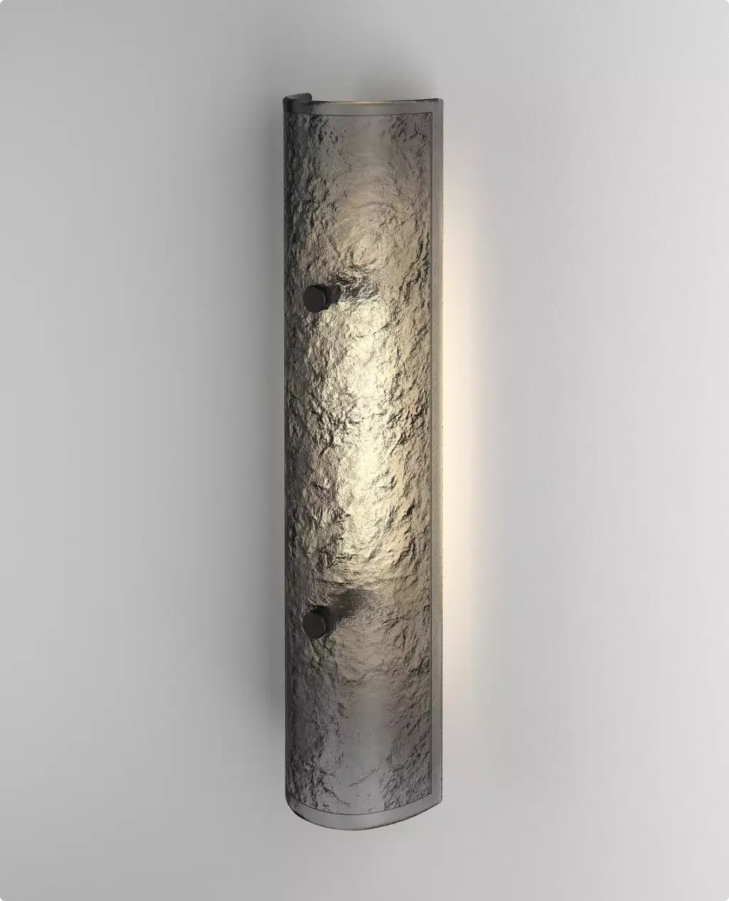 Wall light with smoked glass, 3D render