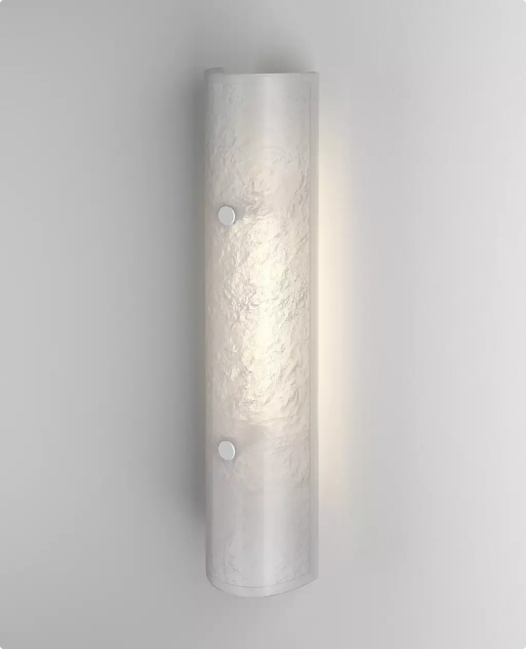 Wall light with white glass, 3D render
