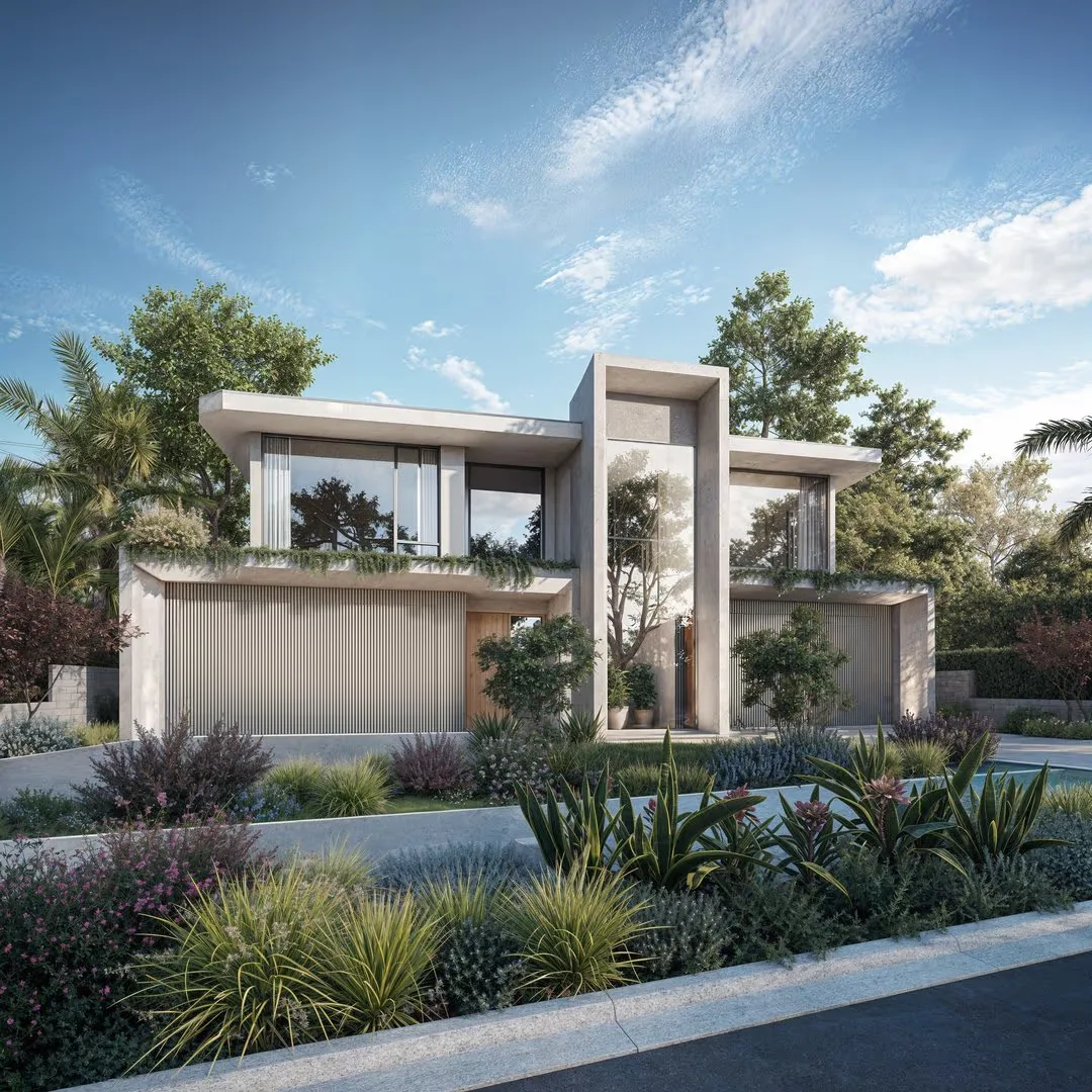 Mid-Century Modern Architecture: Characteristics, History & Iconic Homes Mid-century modern home with glass walls opening onto a landscaped garden