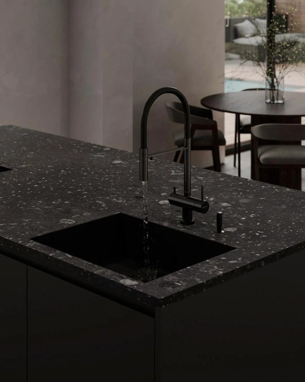 Kitchen faucet CGI with 3D product rendering for marketing and product launch visuals