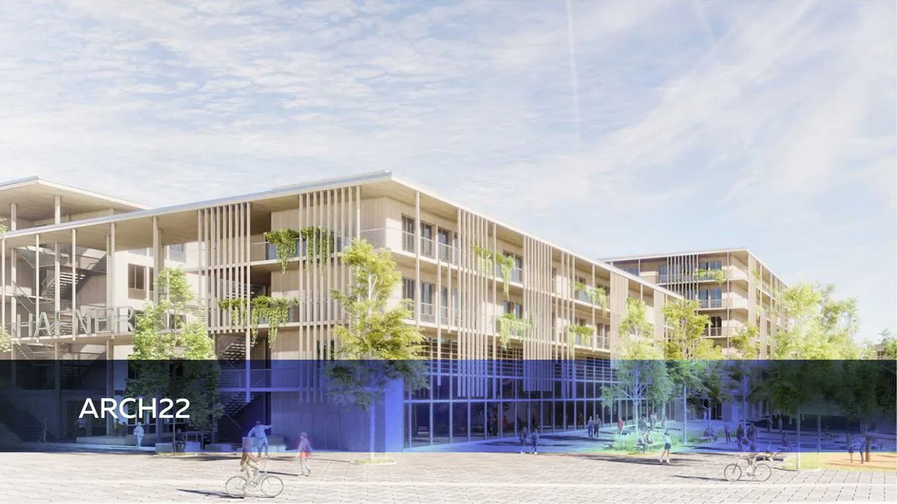 Mixed use development architectural rendering created by 3D visualization studio