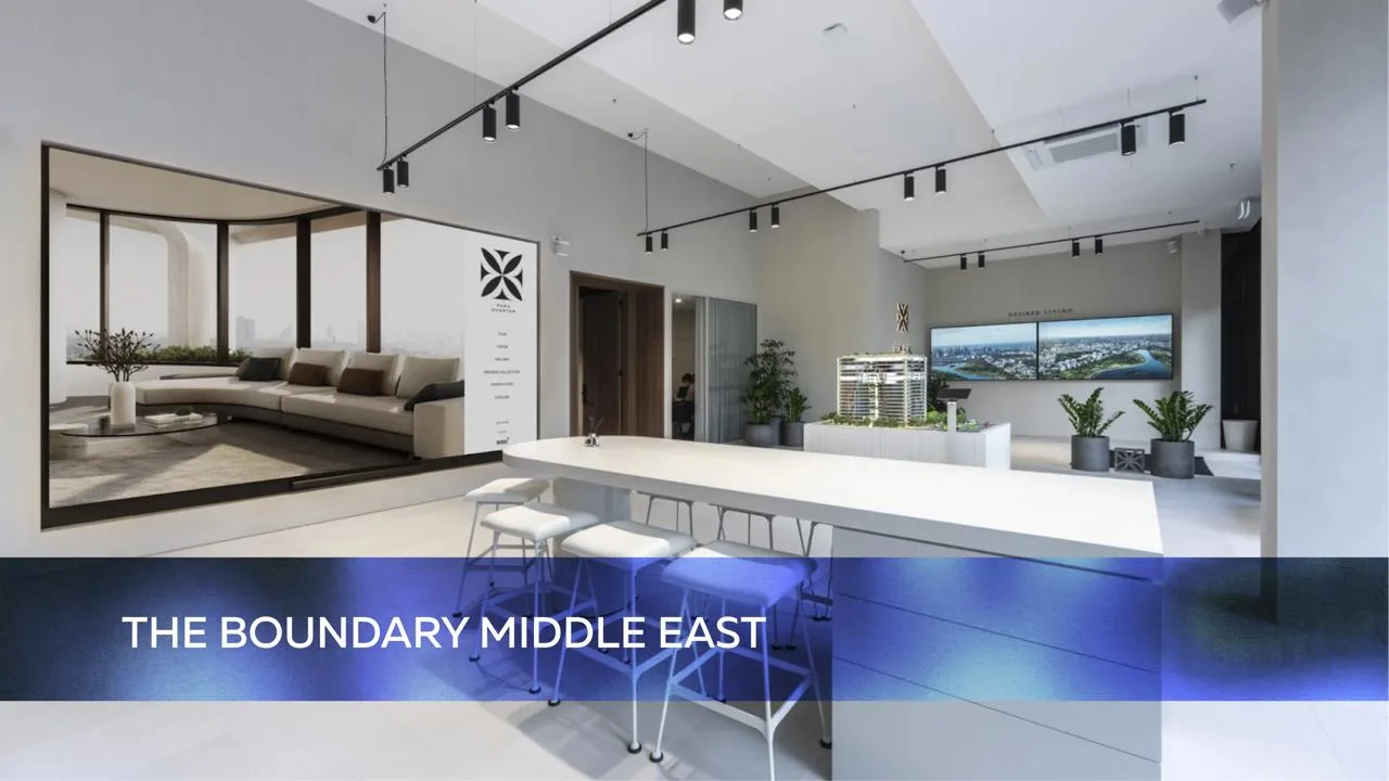 Real estate sales gallery interior visualization by architectural rendering studio