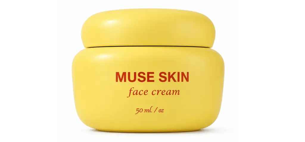 Hero shot of the yellow face-cream jar with brand label, AI product visualization.