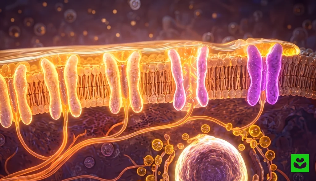 Mechanism animation frame of receptor activation