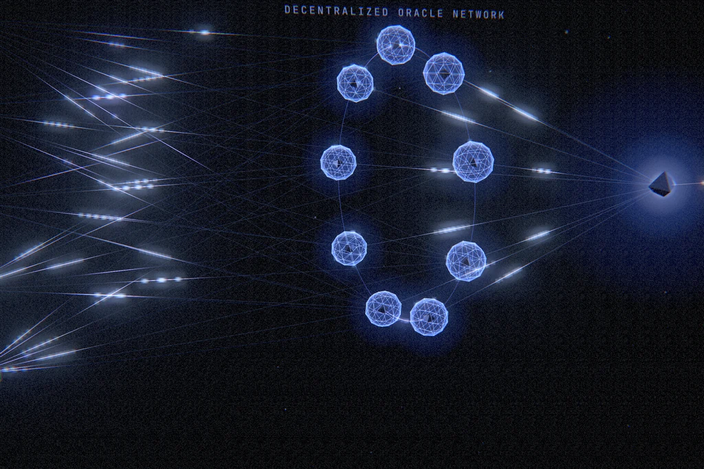 Motion design frame of a ring of network nodes sending data to one point