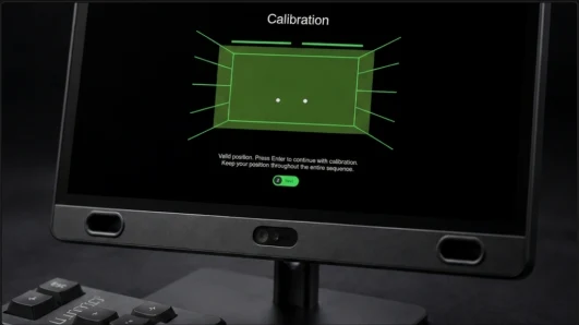 Storyboardshot 20 van de lanceringsfilm voor de eyetracker Luma: Eyetracking