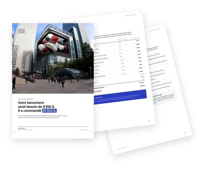 Couverture du guide sur le bon volume de visuels de lancement pour une app ou un produit IA