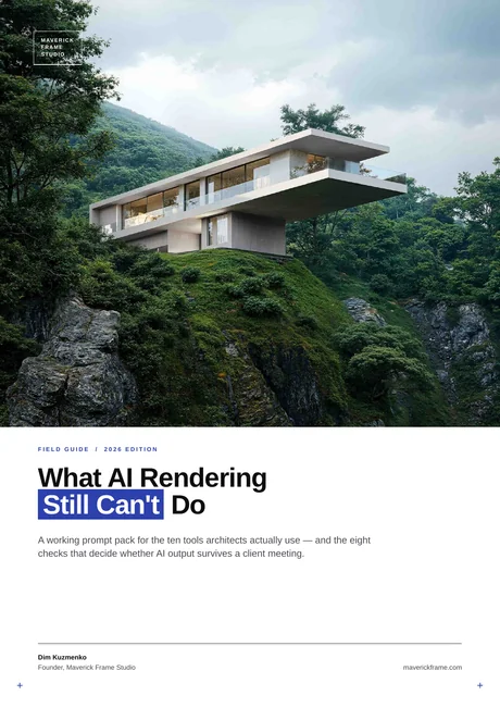 Cover of the guide: What AI Rendering Still Can't Do