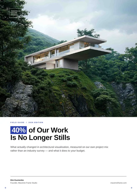 Cover of the guide: 40% of Our Work Is No Longer Stills