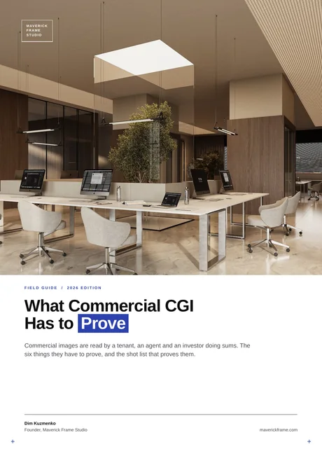 Cover of the guide: What Commercial CGI Has to Prove