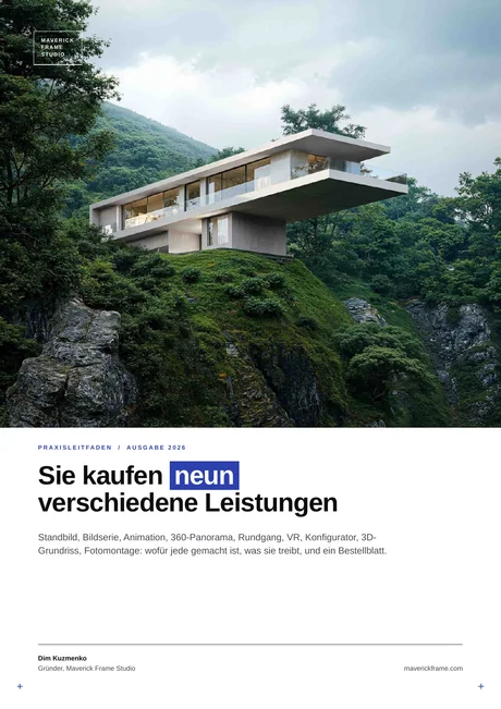 Titelseite des Leitfadens: Sie kaufen neun verschiedene Leistungen