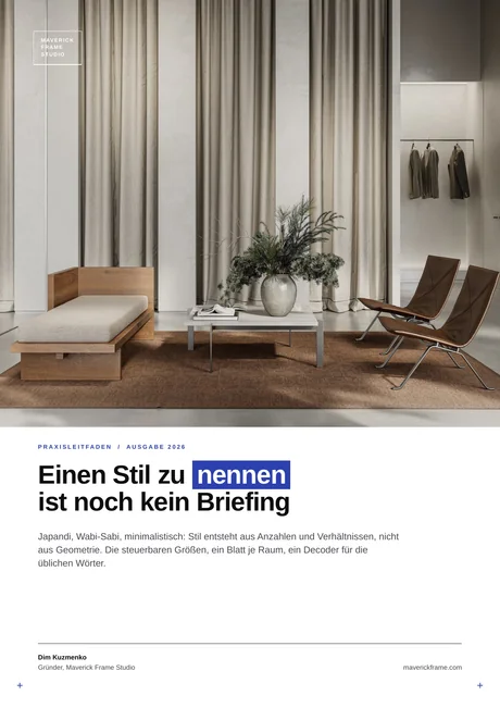 Titelseite des Leitfadens: Einen Stil zu nennen ist noch kein Briefing