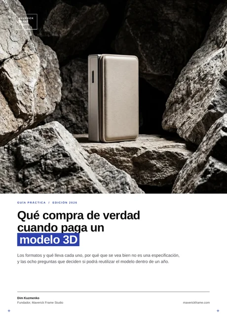 Portada de la guía: Qué compra de verdad cuando paga un modelo 3D