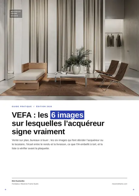 Couverture du guide: VEFA : les 6 images sur lesquelles l’acquéreur signe vraiment