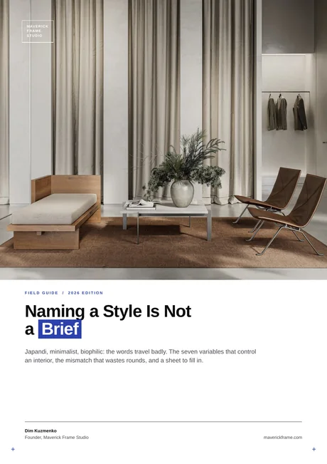 Cover of the guide: Naming a Style Is Not a Brief
