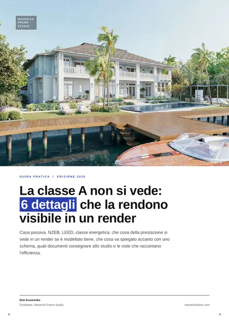 Copertina della guida: La classe A non si vede: 6 dettagli che la rendono visibile in un render