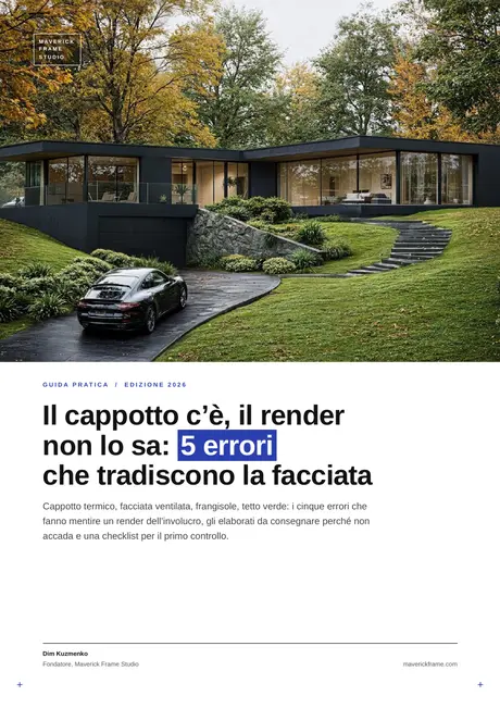 Copertina della guida: Il cappotto c’è, il render non lo sa: 5 errori che tradiscono la facciata