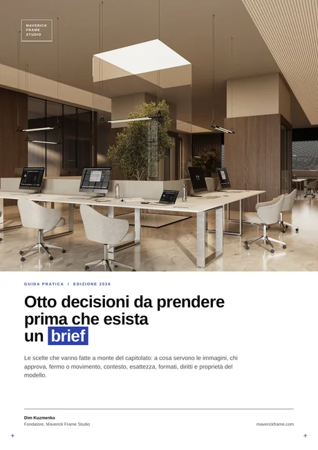 Copertina della guida: Otto decisioni da prendere prima che esista un brief