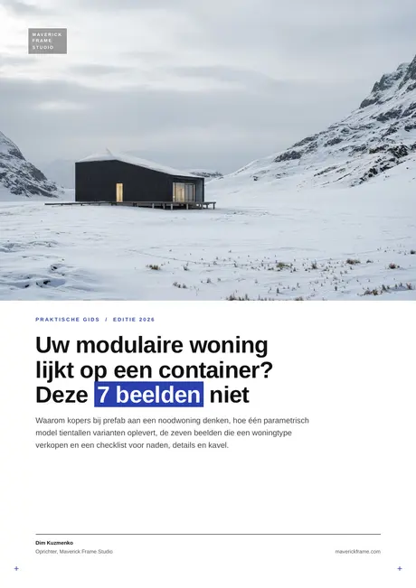 Omslag van de gids: Uw modulaire woning lijkt op een container? Deze 7 beelden niet