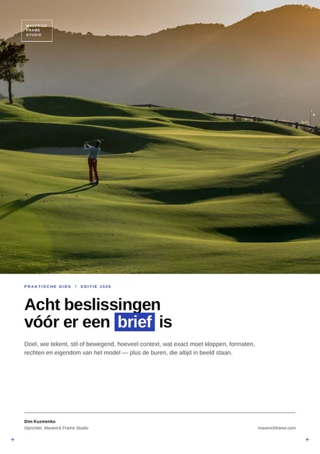Omslag van de gids: Acht beslissingen vóór er een brief is