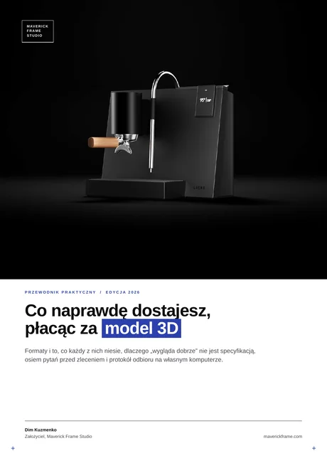 Okładka poradnika: Co naprawdę otrzymują Państwo, płacąc za model 3D