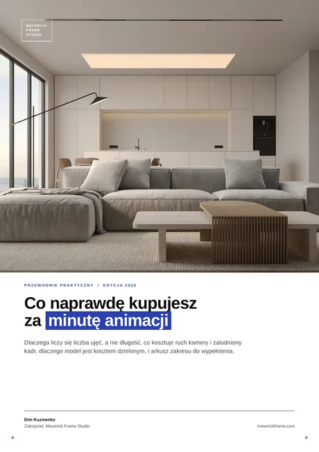 Okładka poradnika: Co naprawdę kupują Państwo za minutę animacji