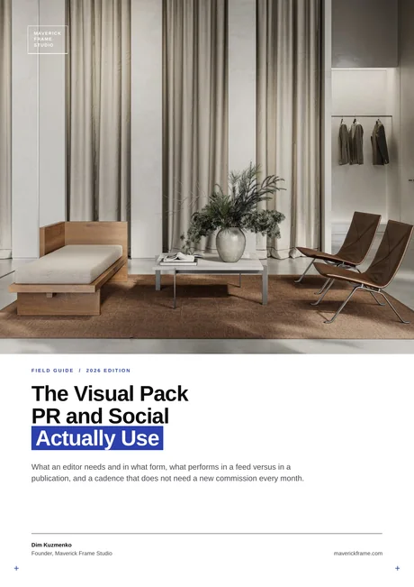 Cover of the guide: The Visual Pack PR and Social Actually Use