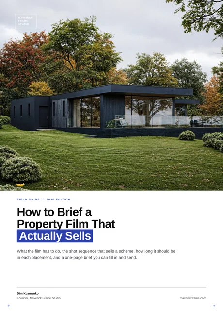 Cover of the guide: How to Brief a Property Film That Actually Sells