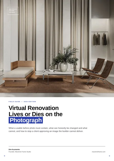 Cover of the guide: Virtual Renovation Lives or Dies on the Photograph