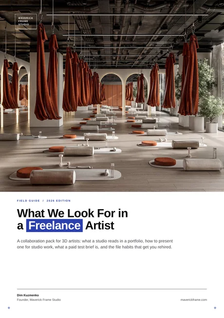 Cover of the guide: What We Look For in a Freelance Artist