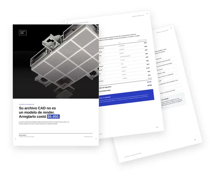 Portada de la guía sobre cómo preparar archivos CAD para el modelado 3D de productos
