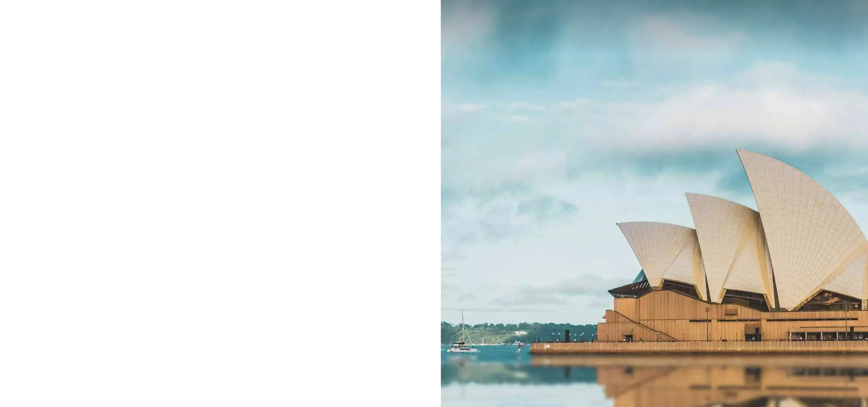 Sydney Opera House with reflection on water, best 3D architectural visualization companies in Australia