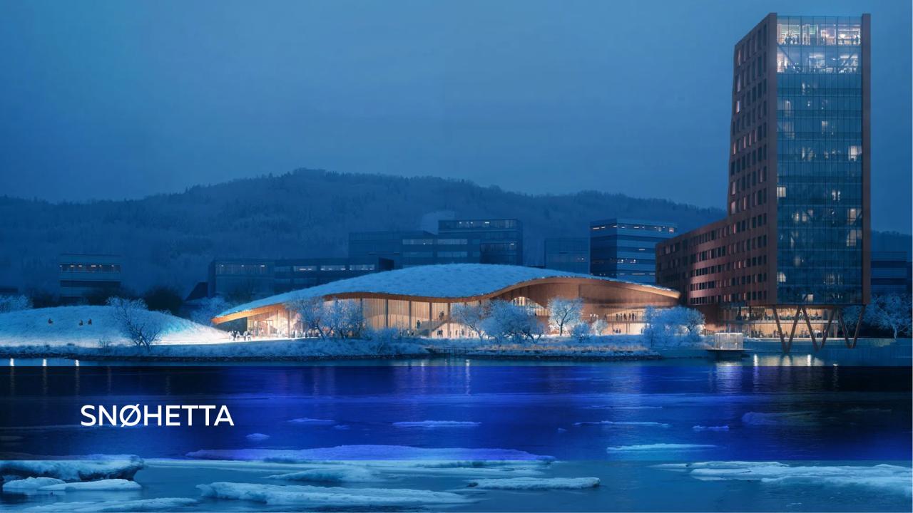 Architectural visualization by Snøhetta, showcasing sustainable large-scale architecture