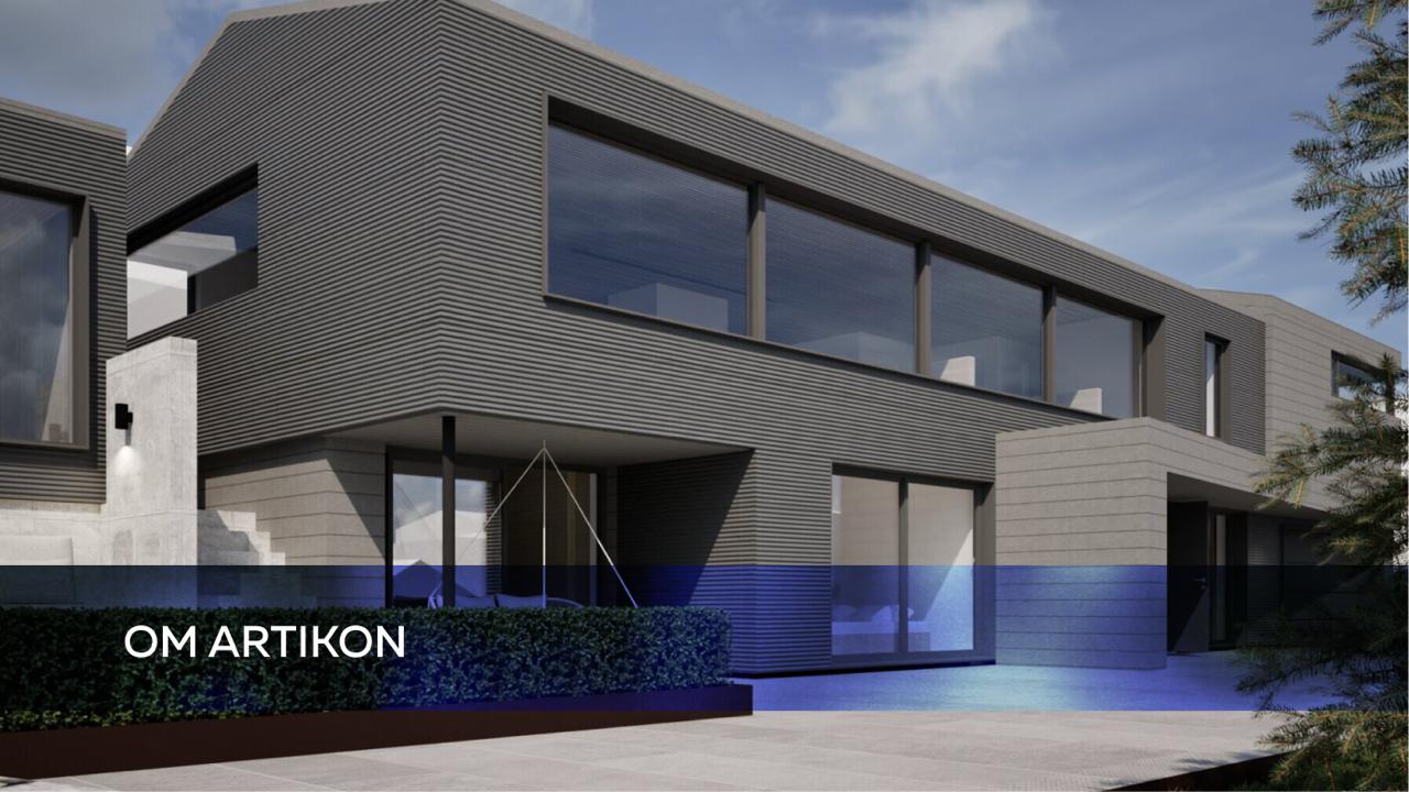 Architectural visualization of a modern house by Om Artikon, focused on architectural rendering
