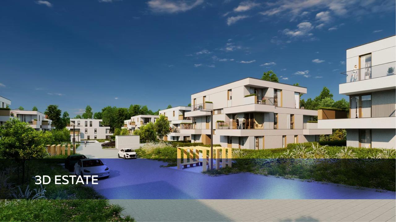 Architectural rendering of a residential complex by 3D Estate a 3D visualization studios in Norway