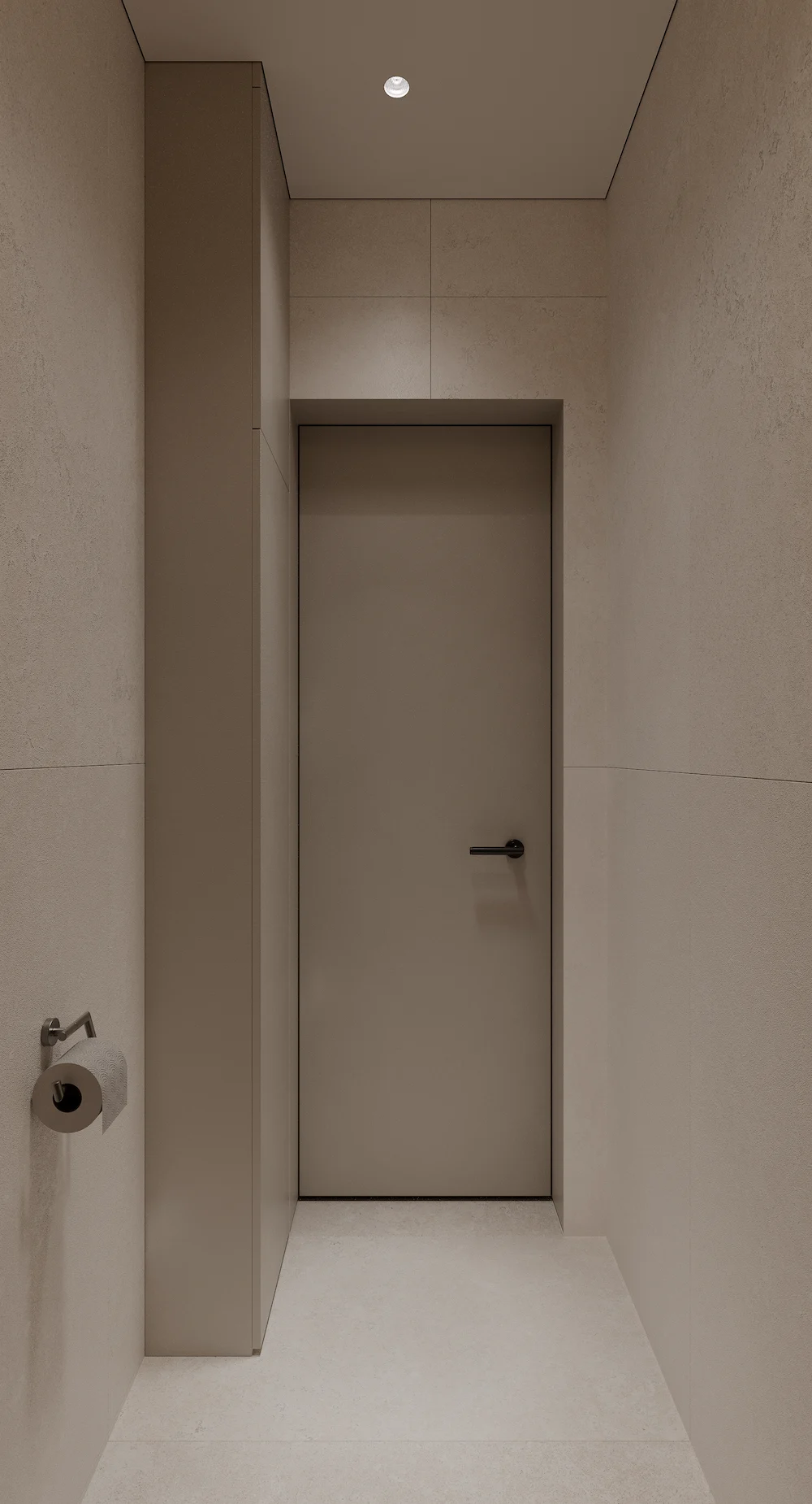 Simple white door visualized using high-quality CGI services and 3D product visualization