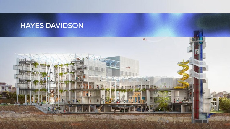 Architectural section rendering by Hayes Davidson, created by top 3D rendering companies and the best 3D architectural visualization companies