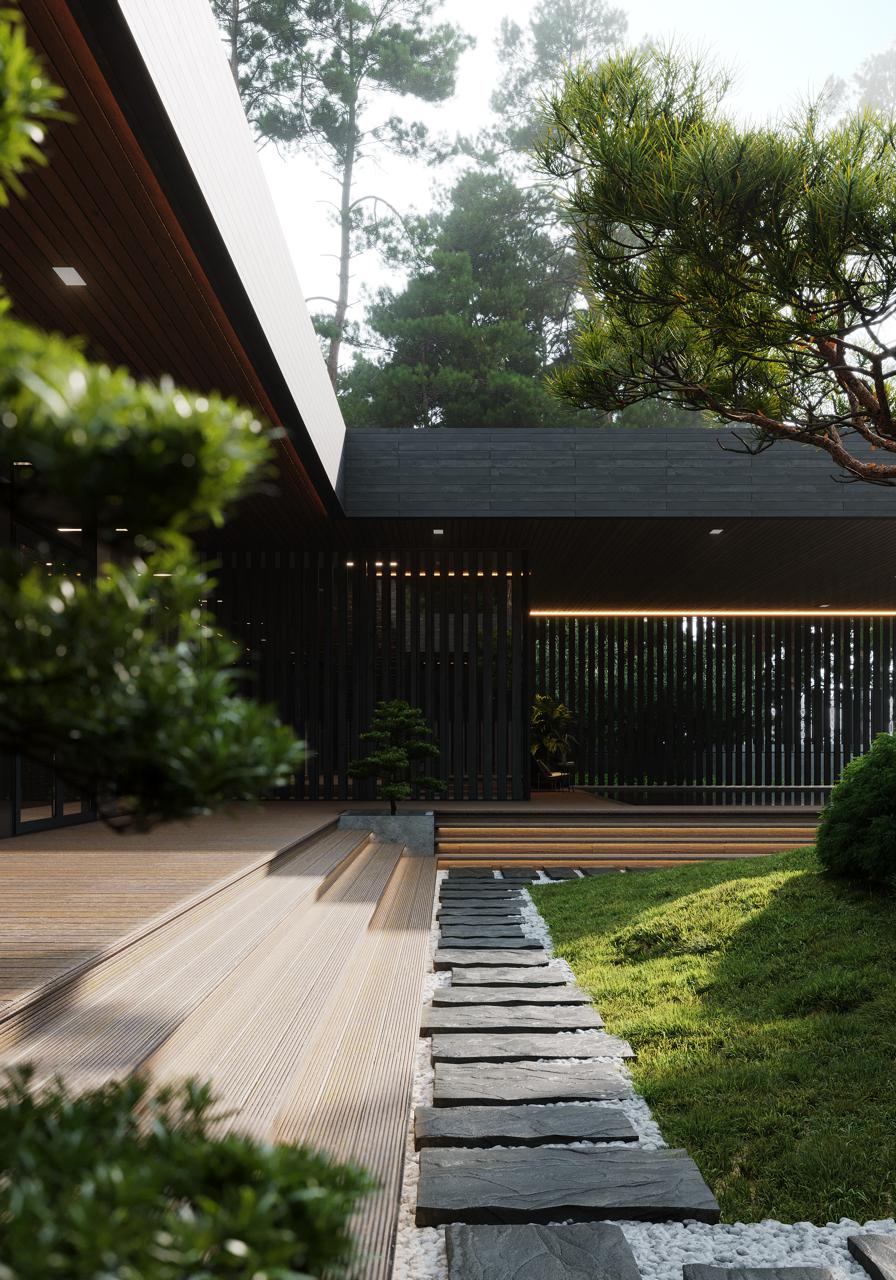 CGI for Real Estate Marketing: How 3D Visualization Drives Property Sales Front view of modern villa using architectural CGI and CGI in real estate promotion