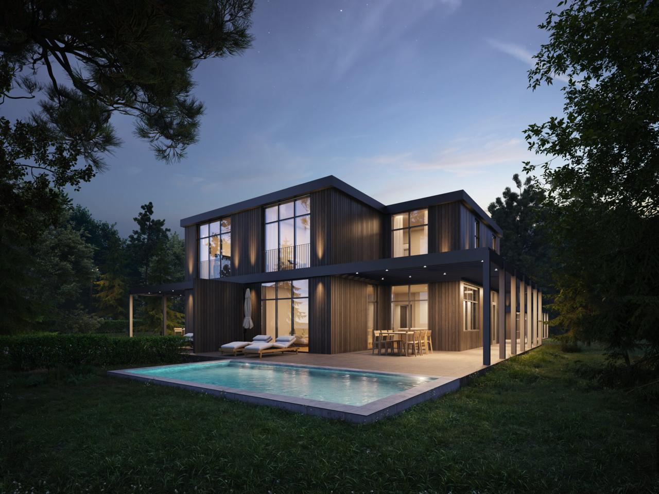 Architectural CGI by CGI studio showing residential cgi rendering services in natural lighting