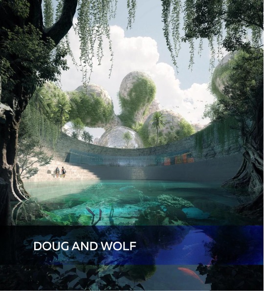 Nature-integrated futuristic architecture rendered by the best 3D rendering companies and top 3D architectural visualization companies